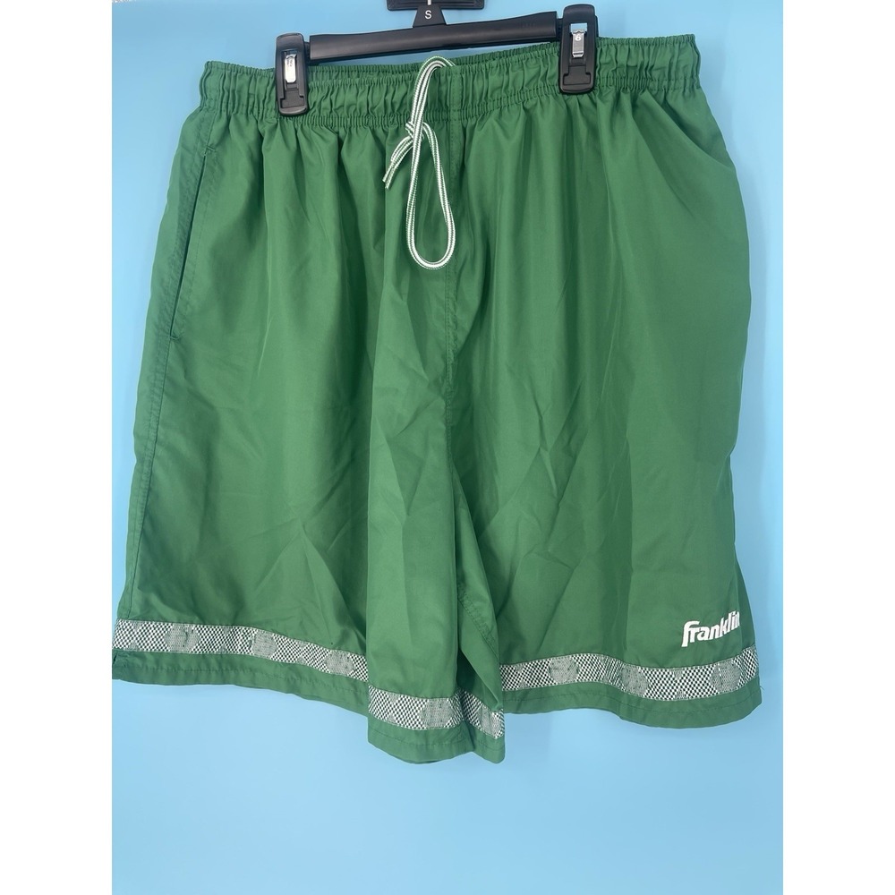 FRANKLIN SPORTS MENS SIZE XL 100% POLYESTER‎ VINTAGE SHORTS 8" INSEAM